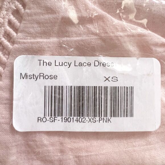 Roolee The Lucy Lace Dress in Misty Rose - Picture 8 of 8